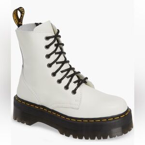 Dr. Martens Jadon White Platform Boots